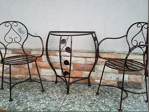 bàn ghế cafe sắt mỹ thuật 