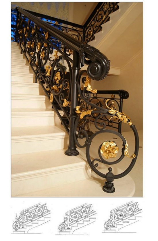 Cách điểm xuyến hoa vàng trên mẫu thiết kế đem lại nét mới lạ cho cầu thang